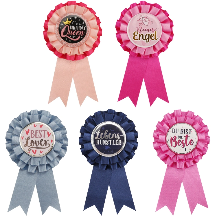 Children's Event Birthday Party Decoration Ribbon Badge Award Ribbon Rosettes