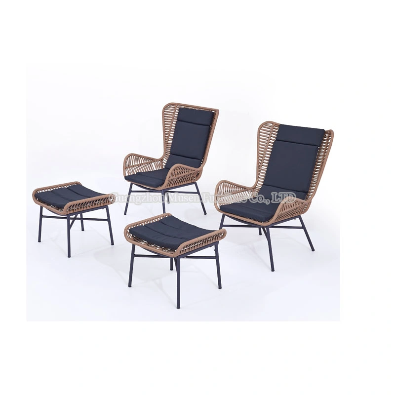 Simple Design Hot Sale Outdoor Garden Furniture Courtyard Leisure Rattan Chair