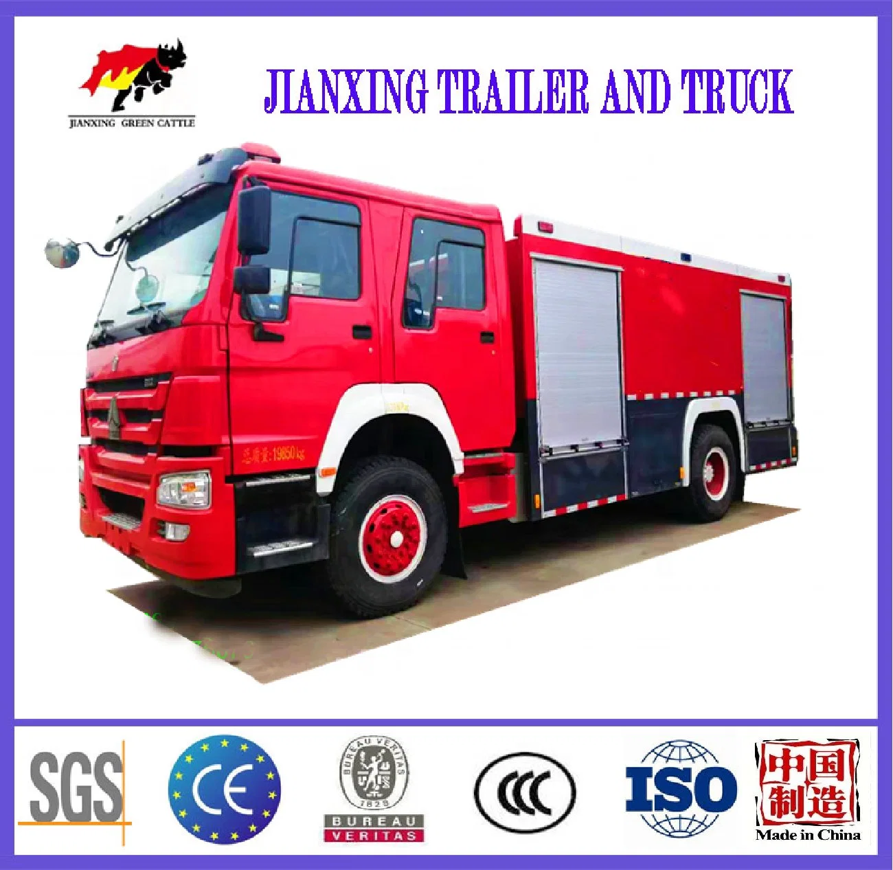 10000 Liters Brand New Fire Truck 4X2 Foam Water Fire Ladder Truck Fire Fighting Truck