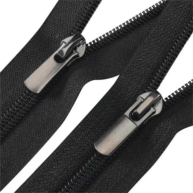 Oco Yiwu Zipper in Bulk Customized 5#Nylon Close End Zipper Garment Home Textile Close End Nylon Coil Zipper for Bag