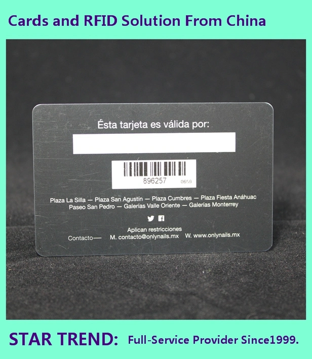 بطاقة PVC/Pet/Paper Barcode تستخدم كبطاقة عمل، بطاقة هدية، بطاقة عضوية، بطاقة مكتبة، إلخ