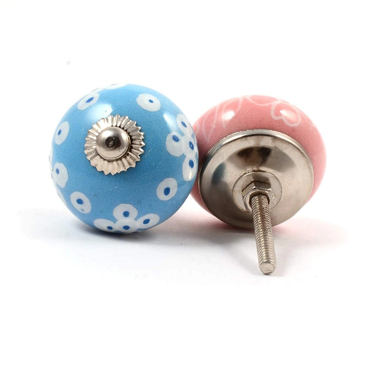 Multicolor Assorted Cabinet Knobs Ceramic Drawer Pull Handle Kitchen Cupboard Wardrobe Knob Boho Room Decorative Furniture Hardware