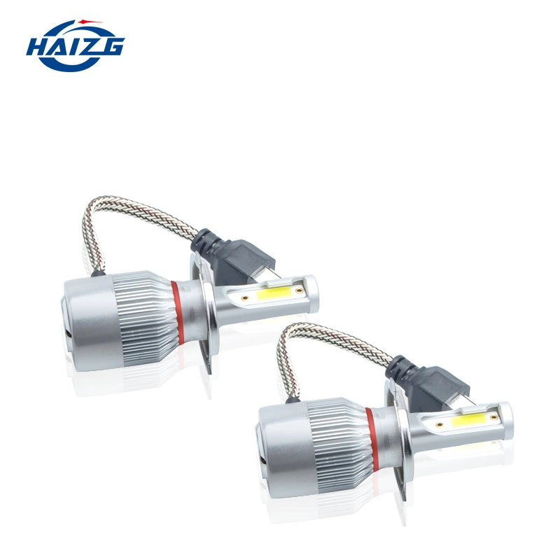 Mayorista/Proveedor Hazig LED C6 alquiler de faros LED luces Kit de H7 H11 9005 H4 72W 8000LM Coche bombillas LED 6000K Bombillo Luz LED de 12 V Faros antiniebla faros de automóviles C6 H4