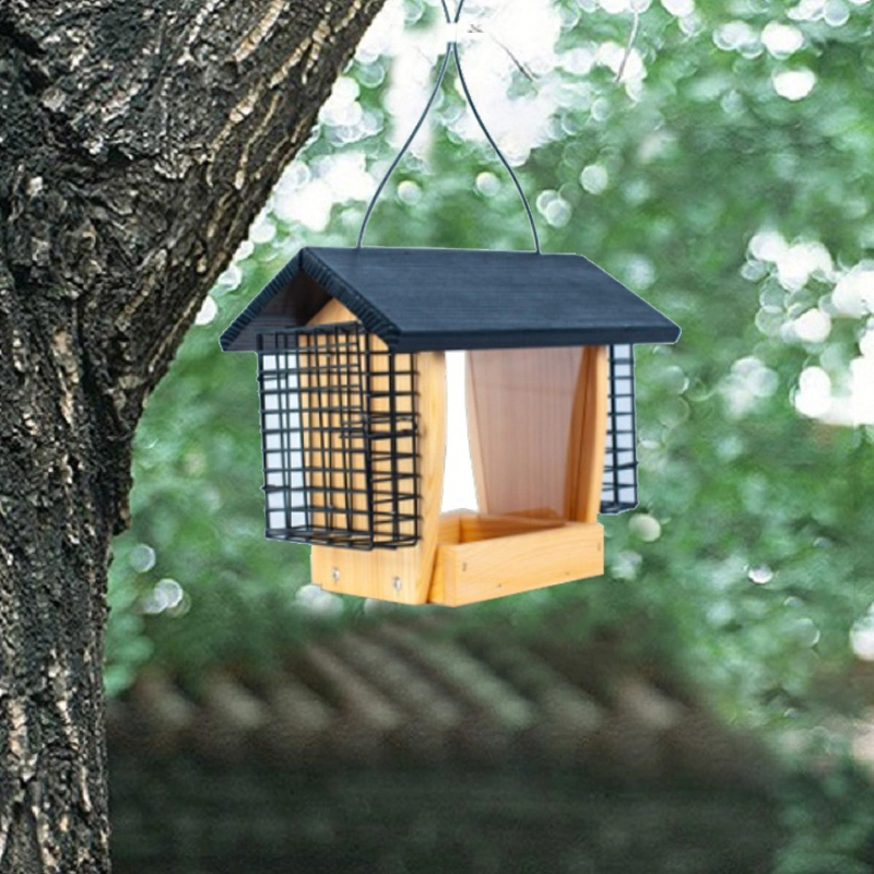 Décoration de l'extérieur Jardin de l'habitat des oiseaux de la pendaison d'oiseaux en bois de bricolage Chambre Birdhouse