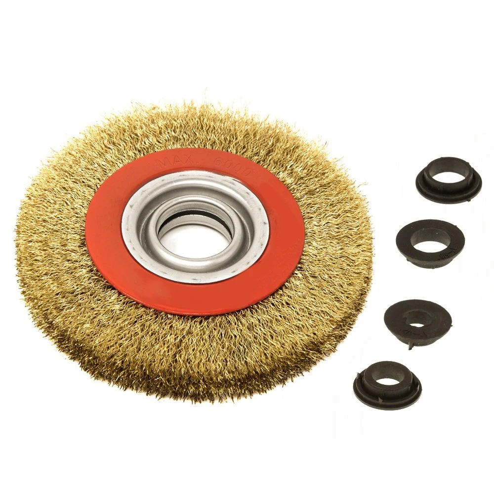 Crimped Steel Wire Wheel Brush for Bench Grinders