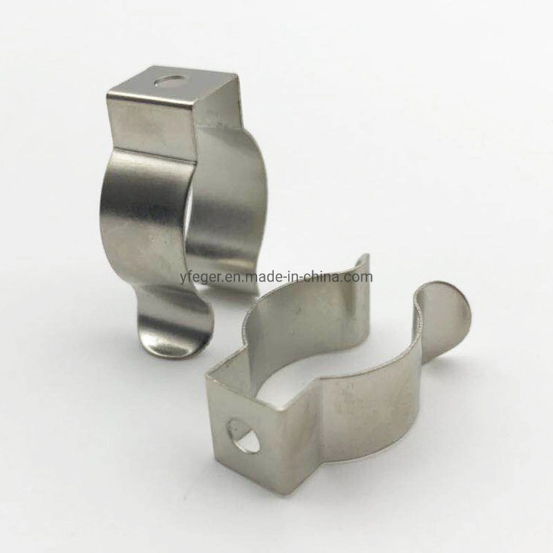 Custom Sheet Metal Stamping Parts for Pipe Clamps, Fasteners, Wire Clamps