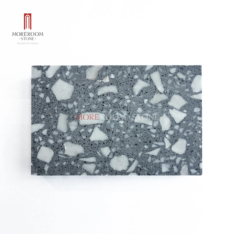 Precast Paving Wall Flooring Decor Colorful Natural Marble Chips Black Grey White Terrazzo Stone