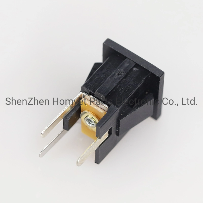 China Electronic Components Rear in-Line 180 Degree Plug-in High Current DC Power Socket