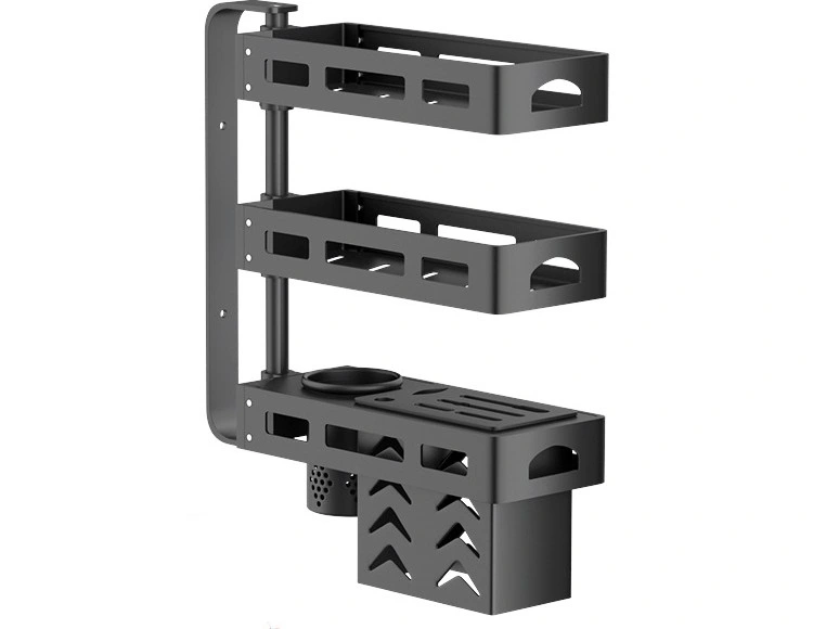 Drehbare Lagerregale Rack für Küche 4-Tier Multi Layer abnehmbar Regalfach Für Korb