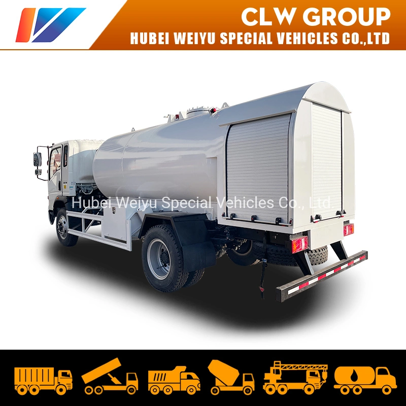 Chengli Factory 4*2 8 Cubic 8000liters Bobtail Truck LPG Transport Trcuk with Refilling Gas Dispensener