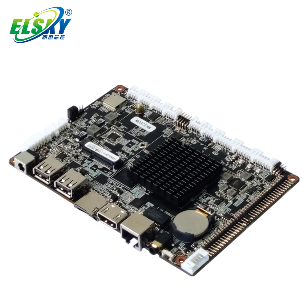 Elsky Motherboard Android 7.1 System Rockchip Rk3288 CPU 1*RJ45 RAM HD-Mi Lvds Edp 6*USB 4*COM Ek8800 Mini PC Board