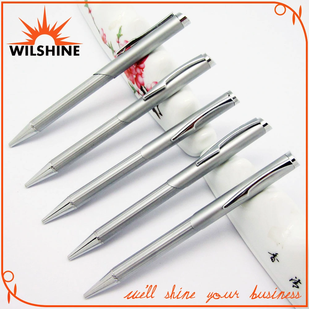 Silver Mini Ball Pen for Notebook with Logo Printing