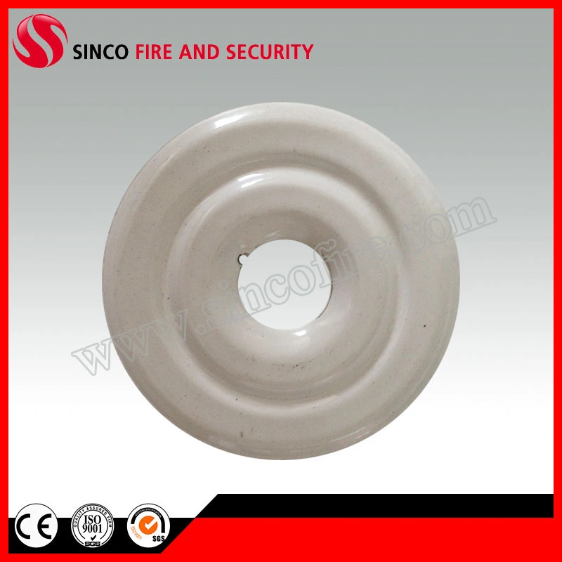 Fire Sprinkler Chrome/White Escutcheon Plate