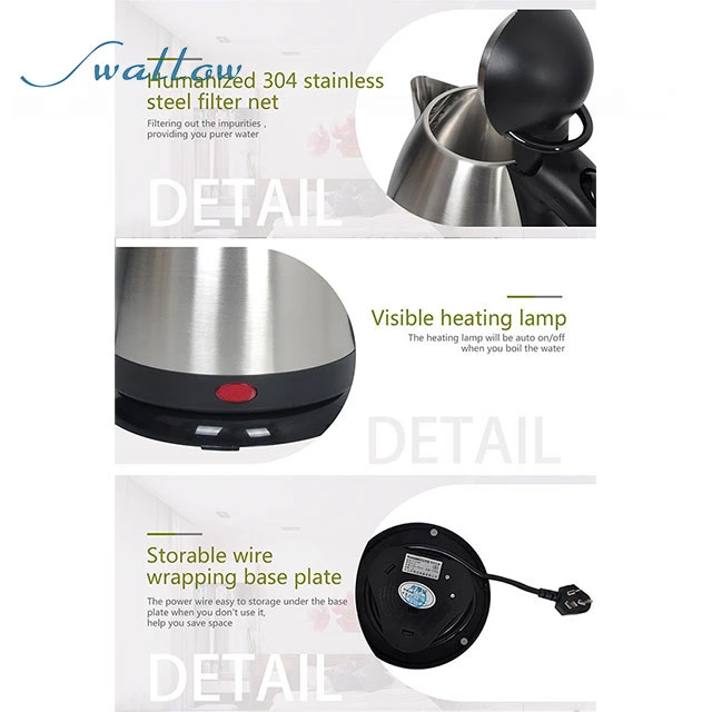 Welcome Dome Products Standards Kettle, Hotel Guest Room Kettle Tea Tray Set