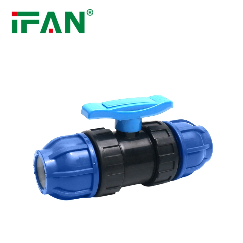 Ifan Wholesale Customized HDPE Pipe Fitting Equal Ball Valve for Water