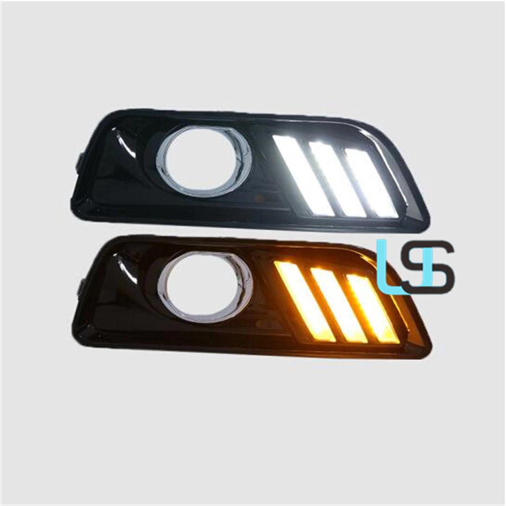 Para Chevrolet Malibu 2012-2015 DRL LED de marcha atrás del freno Autopartes parachoques delantero Faros de niebla Auxiliar de la luz de giro de la parrilla de Luces de día