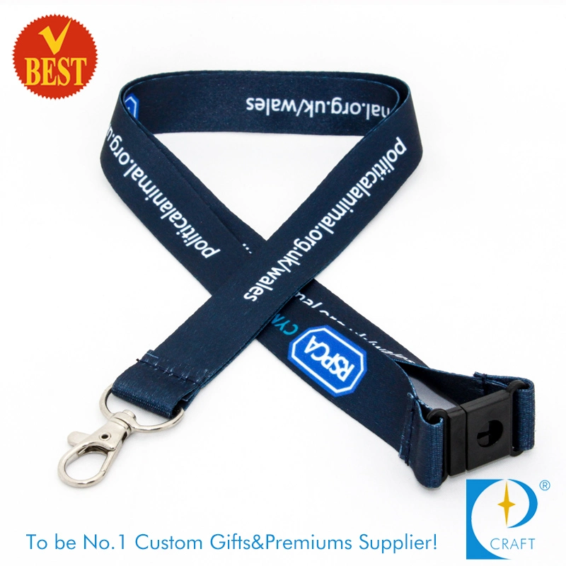 Cheap Custom OEM Sublimation Full Color Printing Polyester Lanyard Neck Strap Ribbon