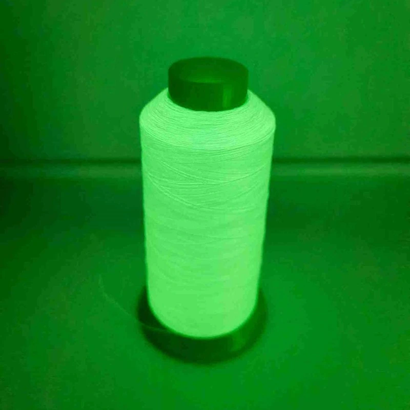 Glow in The Dark Reflective Sewing Knitted Wool Knitting Polyester Reflective Yarn 150d Luminous Thread