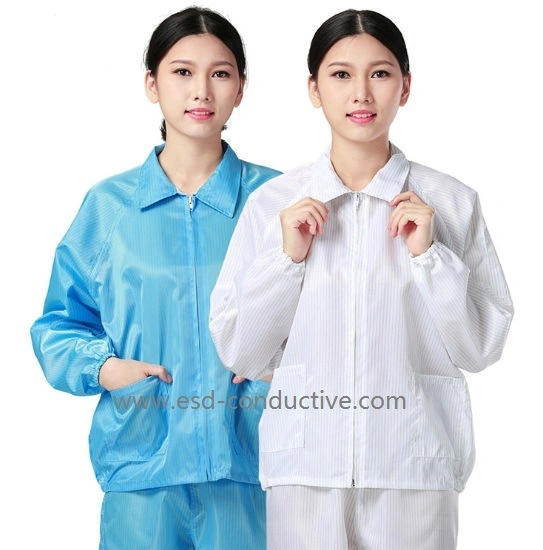 Clean-Room Working Polyester ESD Uniform Antistatic Garment