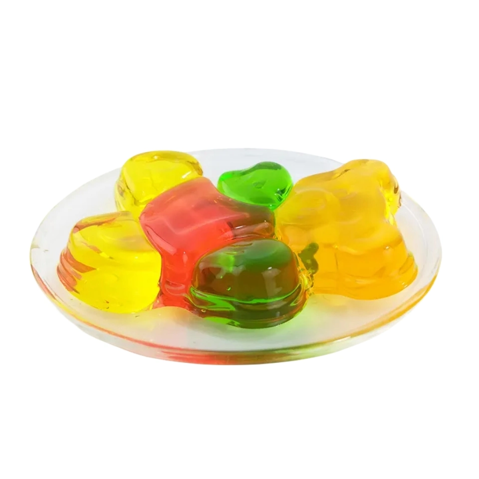 Atacado urso forma Halal Mixed sabor de fruta Jelly Pudding Kid Doces