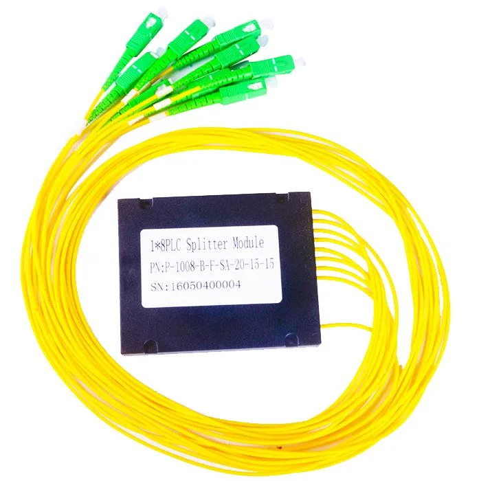 FTTB/Fttc/FTTH High Quality ABS Box Module with Sc/APC or Without Connector Fiber Optic PLC Splitter