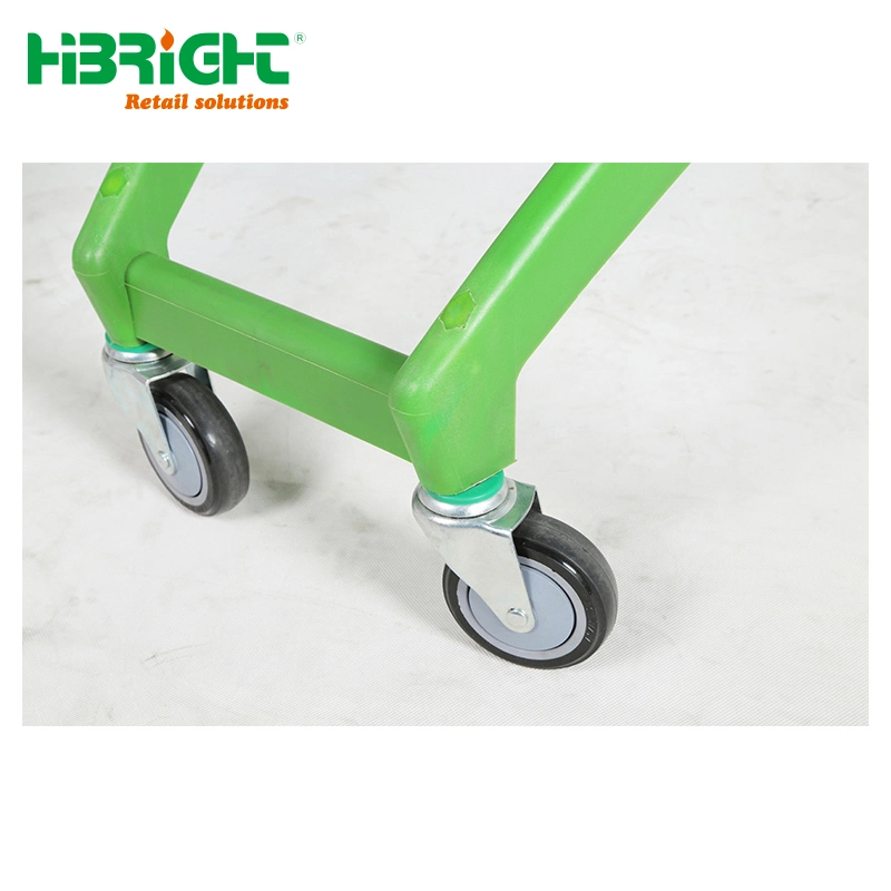 New Style Good Selling Plastic Market Grocery Folding Shopping Trolley