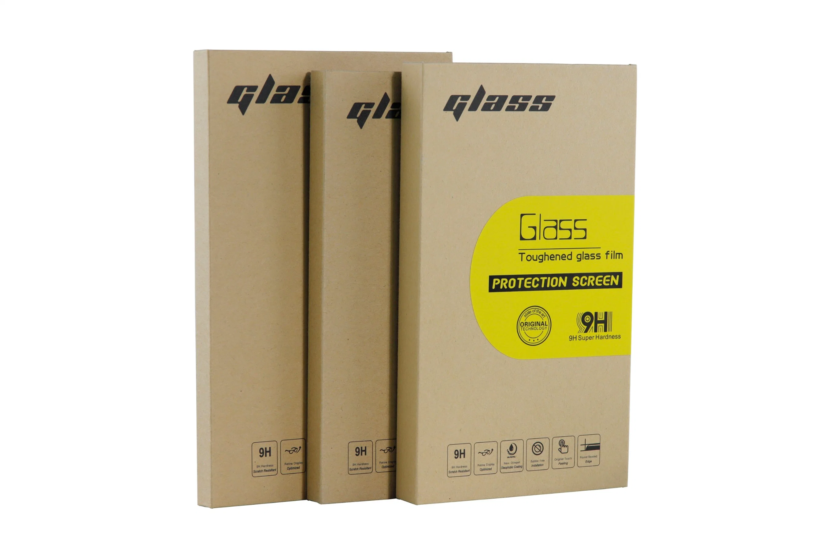 Cuadro de Protector de pantalla personalizado impreso reciclables Kraft Caja de papel