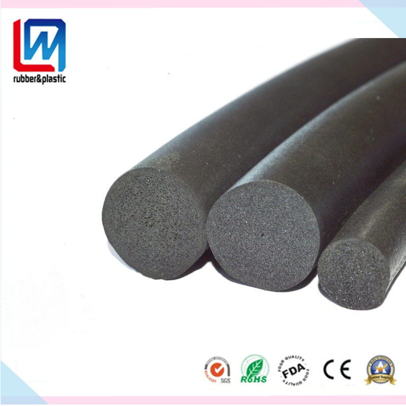 Flexible/Soft Round Sponge/ Foam Rubber Cord for Automotive, Machinery