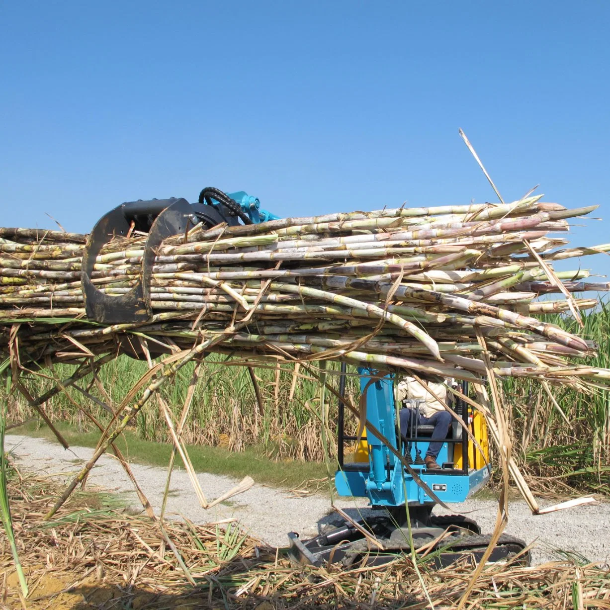 Agile Grapple on Mini Excavator Rotating Log Grapple on Mini Excavator Materials Forestry Log Grapple