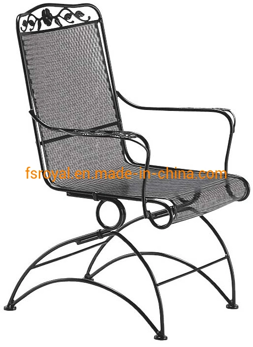 Wholesale/Supplier Outdoor Leisure Patio Resort Hotel Restaurant Balcony Steel Mesh America Bistro Chair Furniture