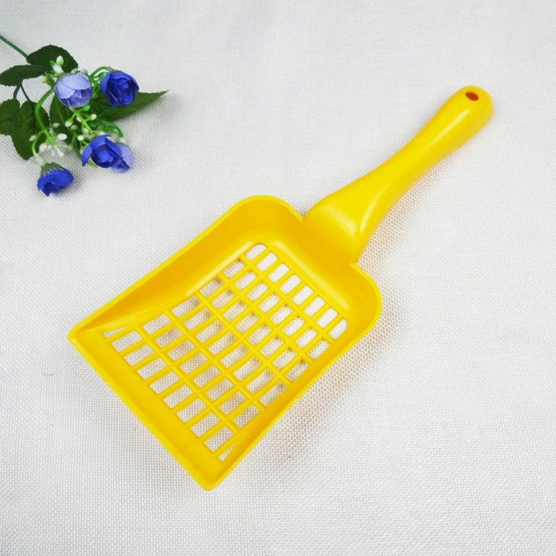 Pet Supplier Cheap Cat Sand Cleaning Pickup Shit Hollow out Grid Shovel Plastic Cat Litter Shovel