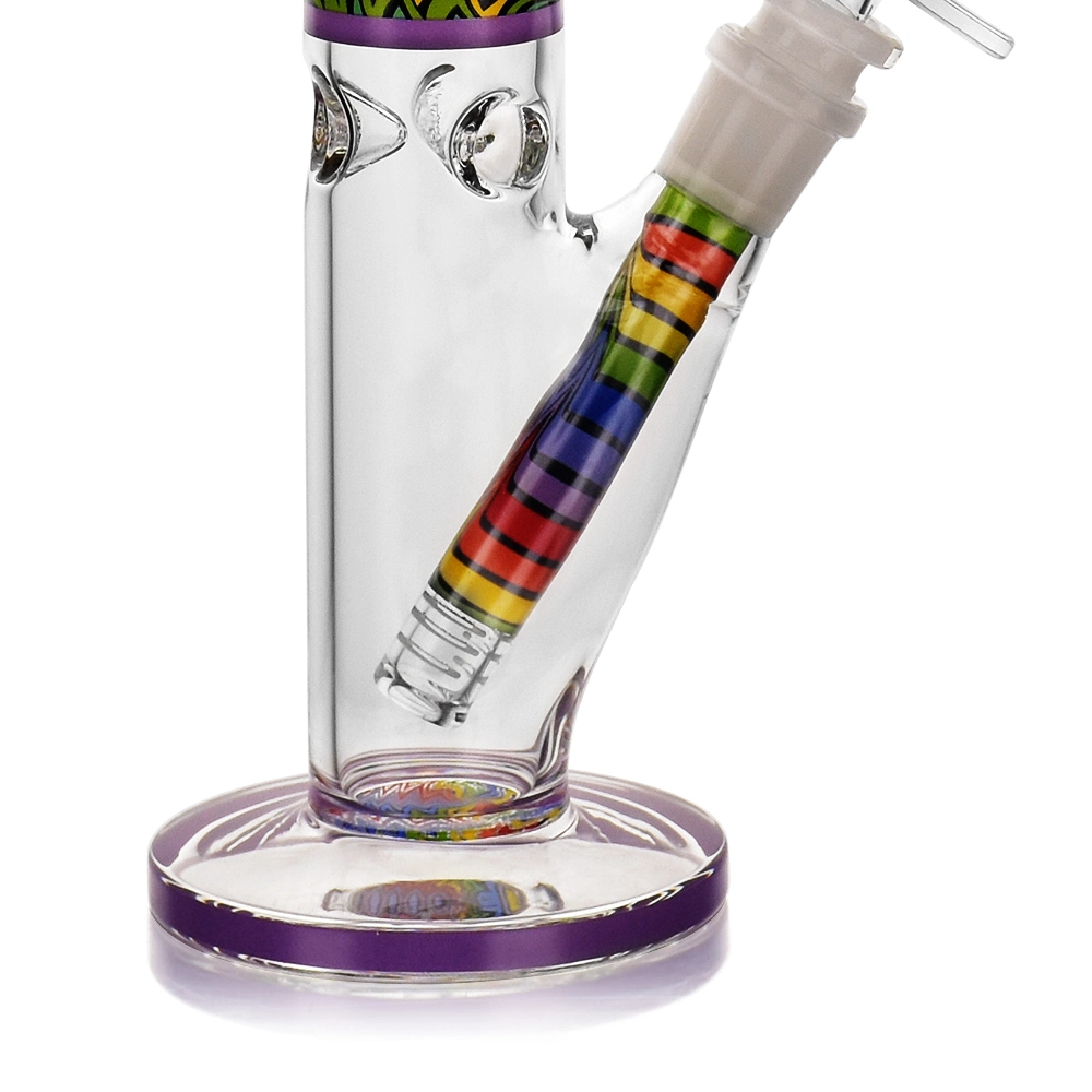 Esigo Heady multicolores en verre en verre haut de gamme pipe à eau du tube de droite en verre avec des prix d'usine