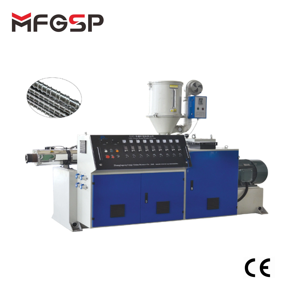 High output Stable extrusion pressure Low cost Single Screw Extruder