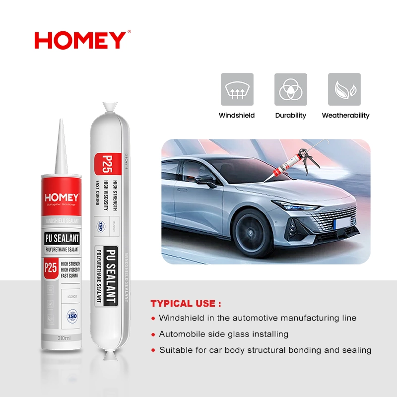 Auto Glass PU Polyurethane Windscreen Sealant Adhesive for Windshield