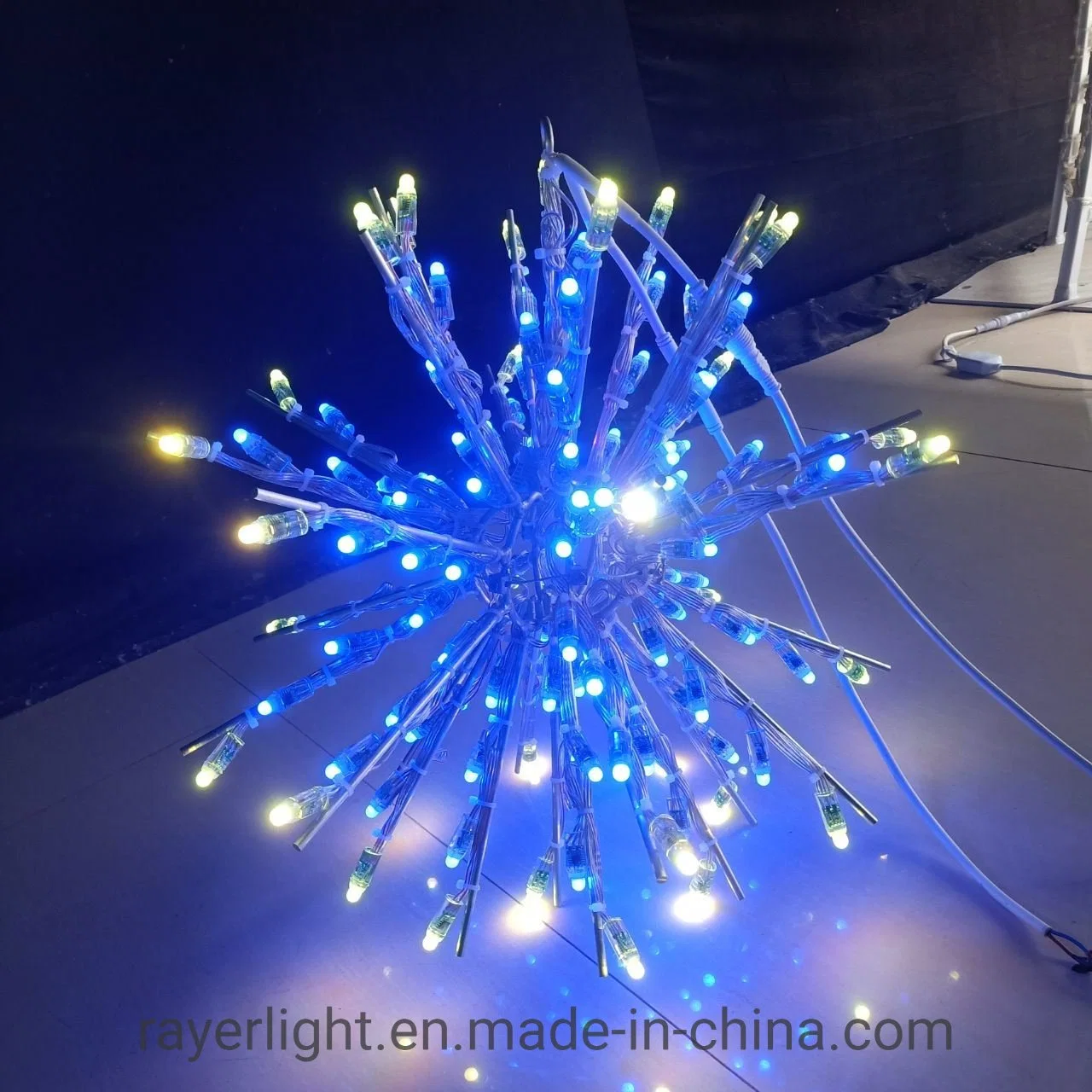 Shopping Mall Decoration Festival Home Decoration Foldable RGB LED Ball Motif Light