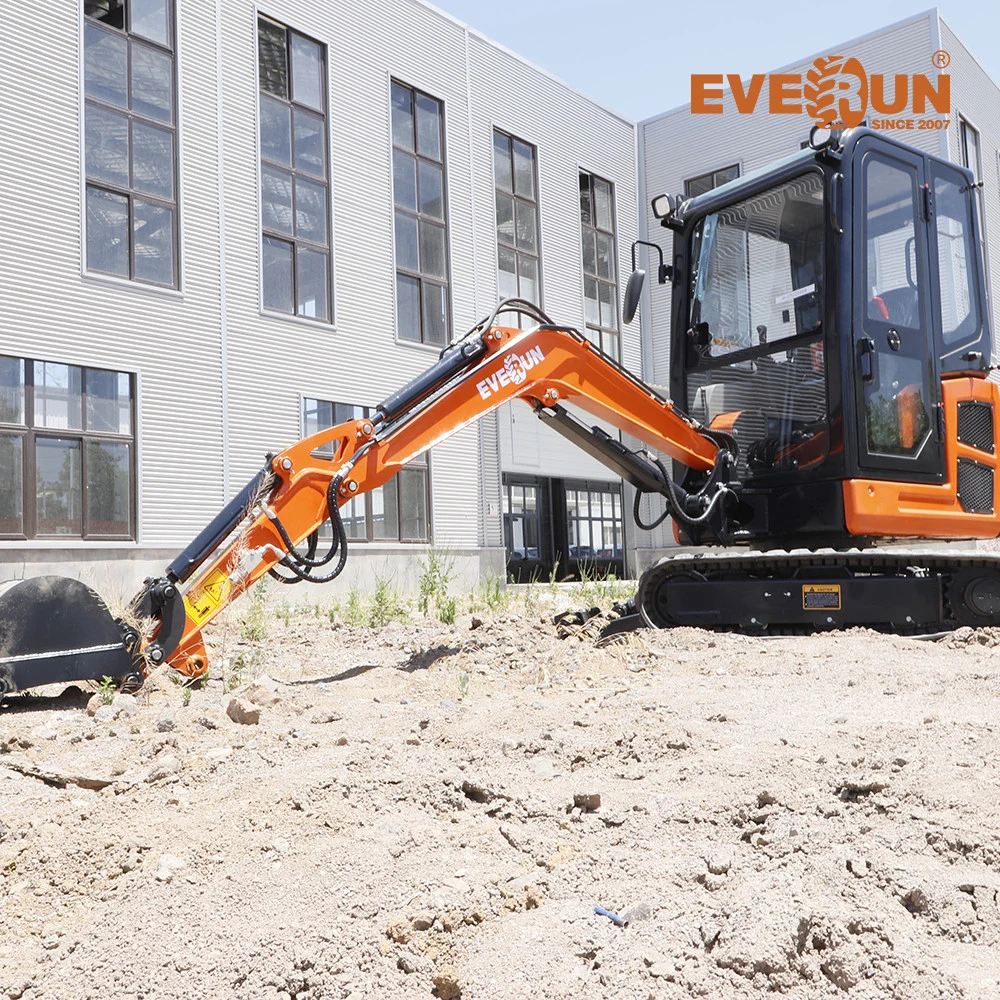 China Popular Brand Everun Ere18h 1.8ton Farm Garden Agriculture Manual Small Hydraulic Pump Mini Crawler bucket Excavator Digger machine for sale