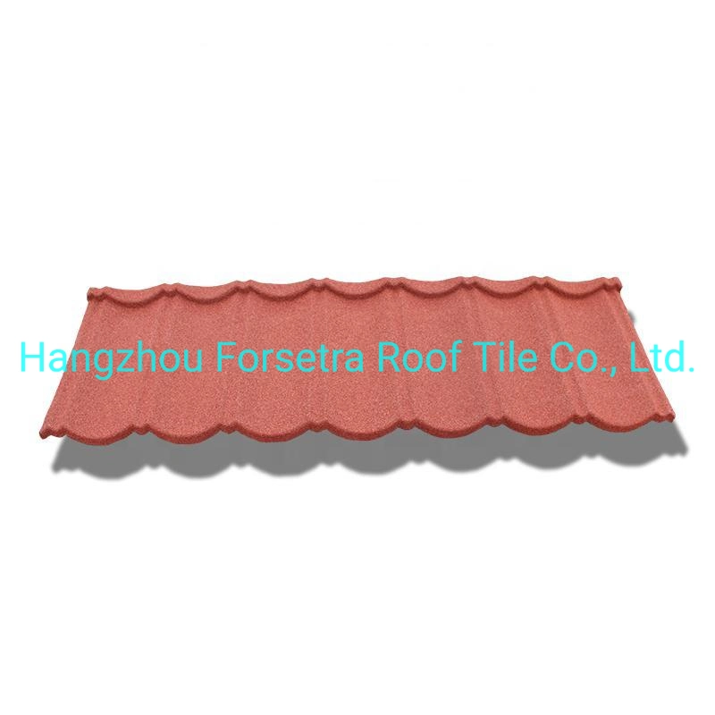 Stone Coated Forsetra Bond Roof Tiles Safety Classical Colorful Steel Plate Roof Tiles Metal Roofing Building Material