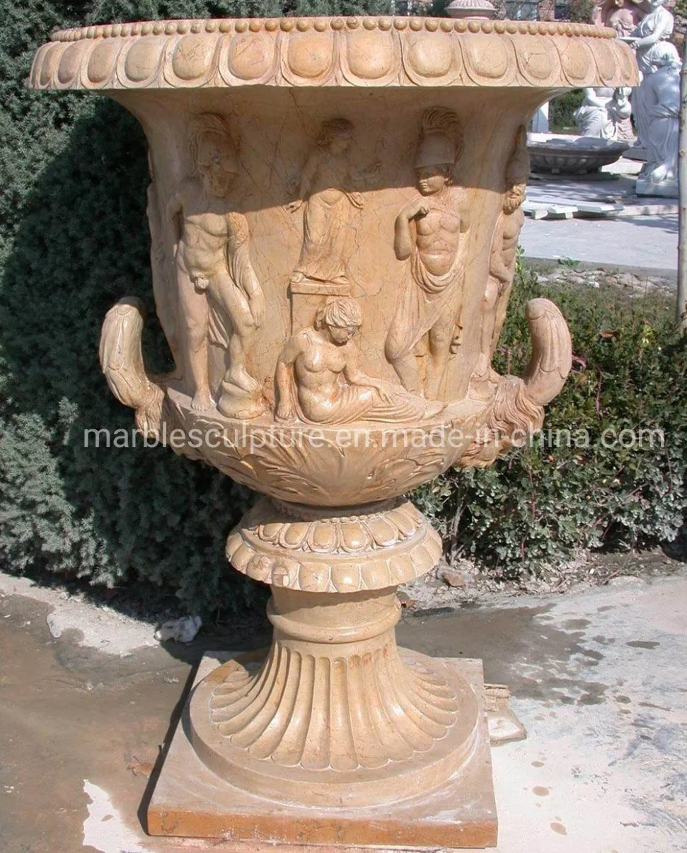 European Garden Marble Planter Marble Pot Stone Flower Pot Garden Decorate MP-023