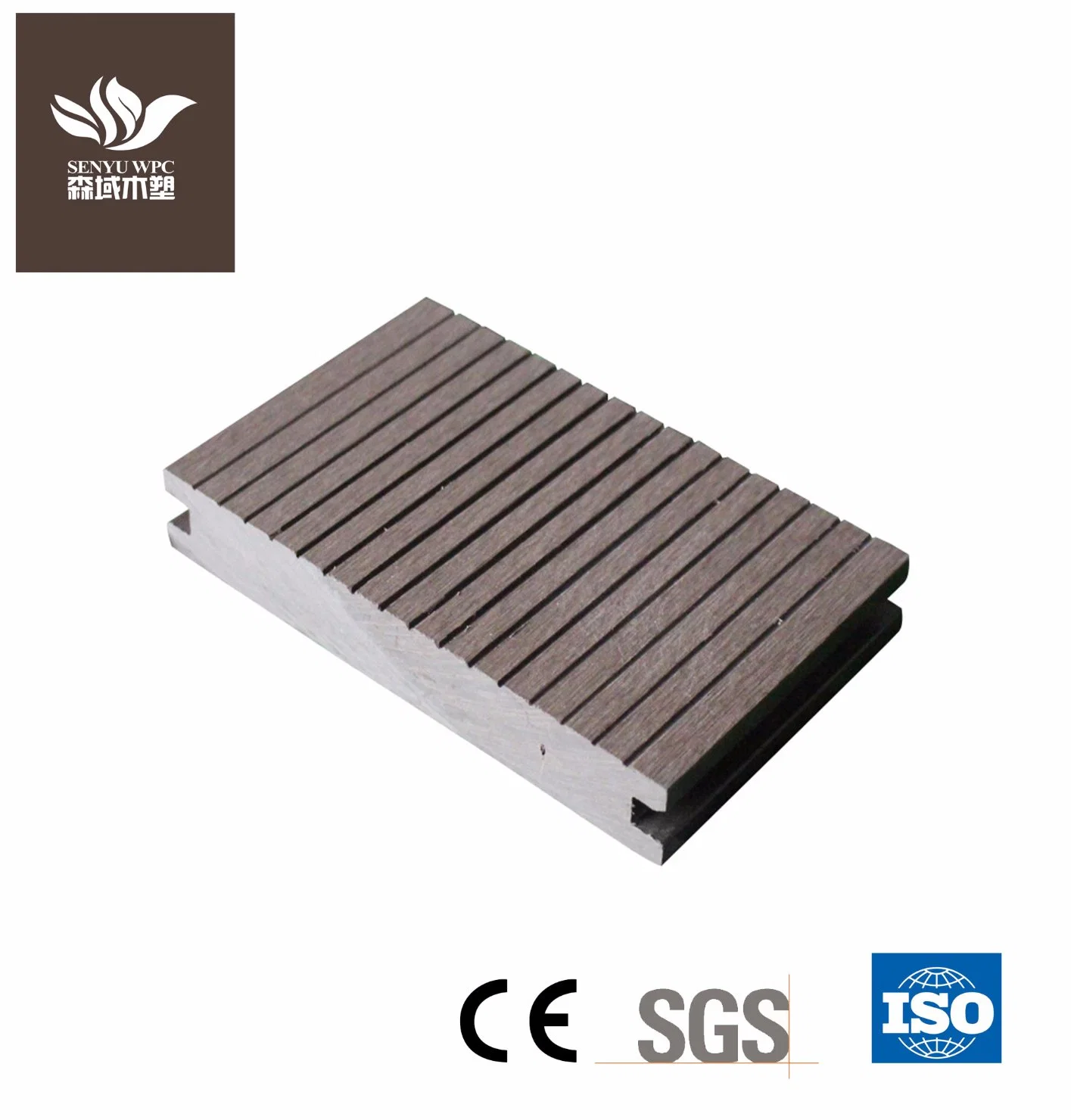 No Formaldehyde Building Material Board Solid Wood Plastic Composite Decking WPC Flooring