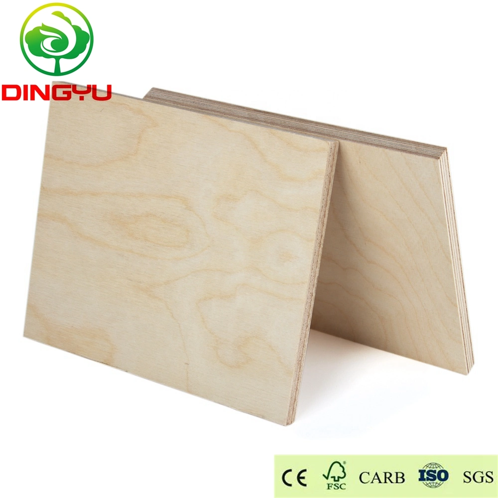 Commercial Timber Poplar / Birch / Pine Plywood for Furniture