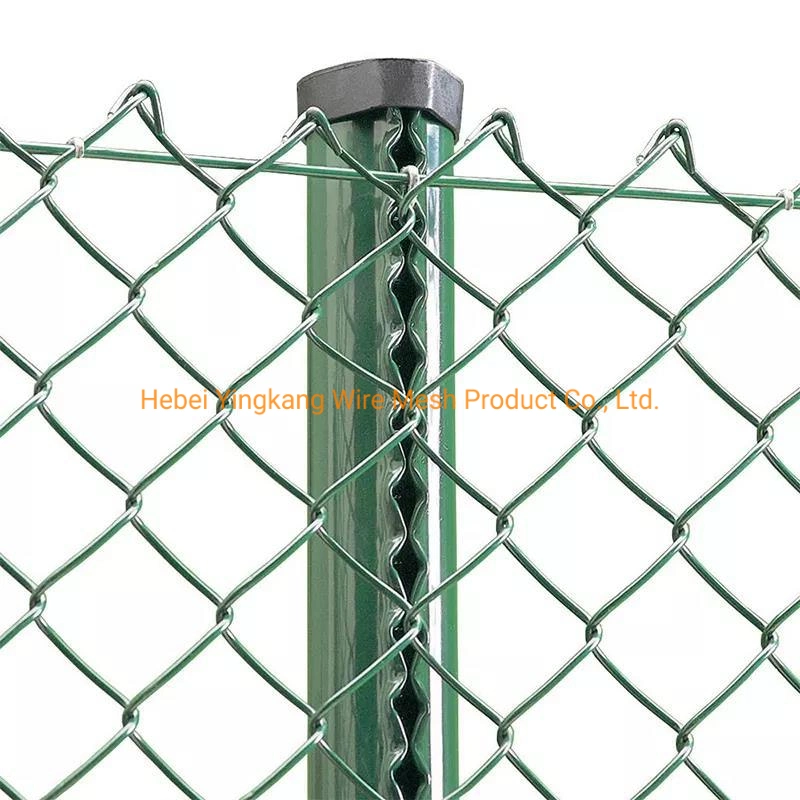 Galvanized Diamond Safety Steel Fence Panel Woven Cyclone Wire Mesh Netting Metal Wall Fence Garden Security Fencing Slope Protection Wire Mesh Chain Link Fence