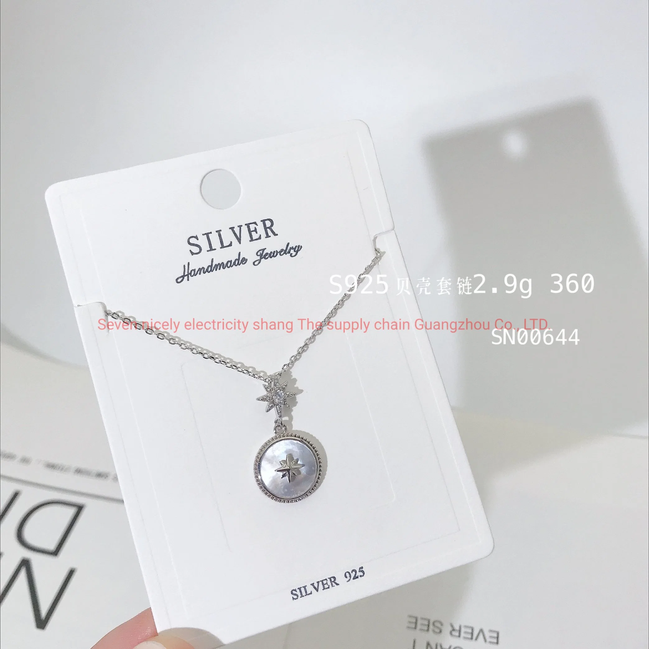 925 Streling Silver Wholesale/Supplier Jewellery New Designs New Arrival Costume Jewelry Women Birthday Gift Accessories Hot Sale K-Gold Quality Necklace