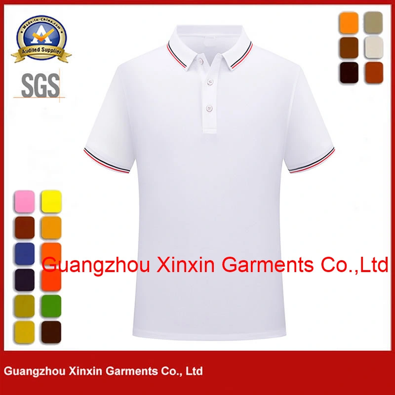 Apparel Sport Wear Men Clothing Golf Polo T Shirt Mesh 100% Polyester Red Quick Dry Polo Shirt Wholesale/Supplier P2201-6