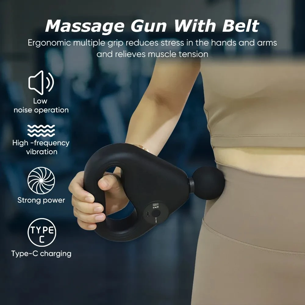 2023 Fitness Slimming Massage Vibrating Belt Massage Gun Back Neck Body Massager