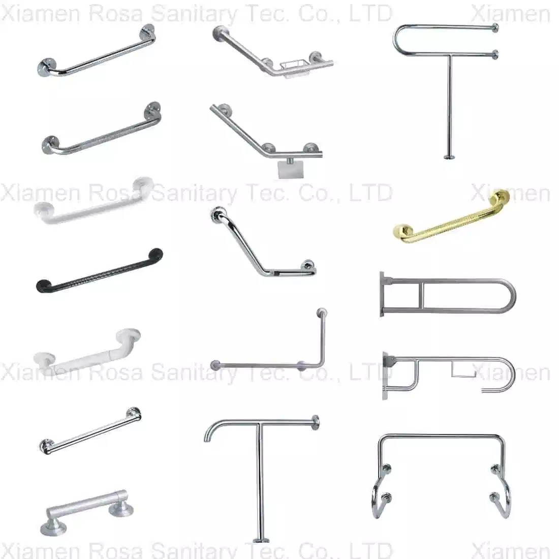 Wall Mounted Stainless Steel Customized Size Grab Bar for Disabled with Chrome Wooden Color White Black Orb 5% off