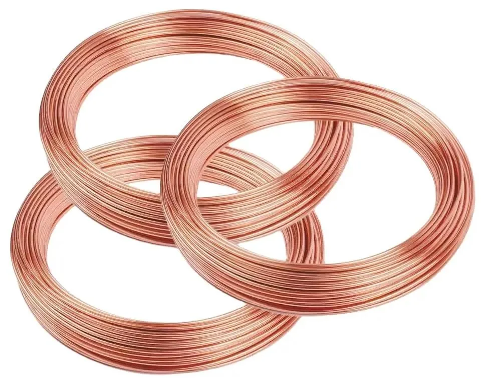 Résistance thermique soudure fine fil de cuivre nu avec 0,8 mm 1 mm 6 AWG nu 2/0 pour soudure en bobine électrique