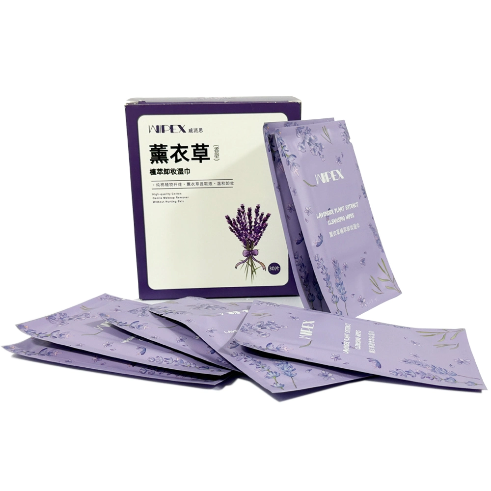 OEM Individual Eye Makeup Remover Wipes Custom Alcohol-Free Formula Cleansing Face Makeup Wipes with Vitamin E