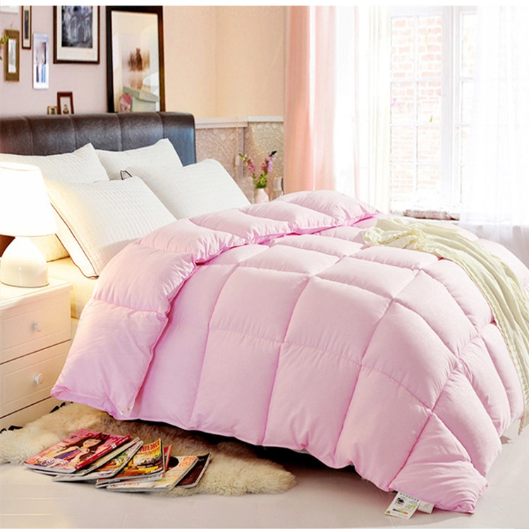 Proveedor de fábrica Goose/Duck Down Feather Duvet Insertar Pato Down Quilt Hotel Comforter de 5 estrellas