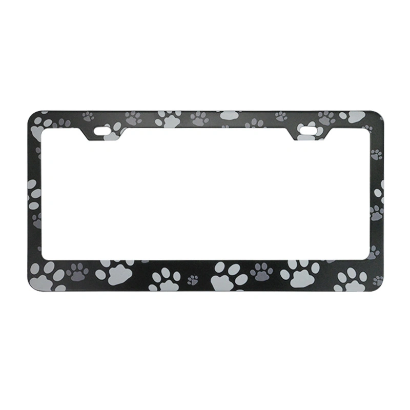 Customizable Beautiful Flag Celebration Series American Specification Alloy License Plate Frame