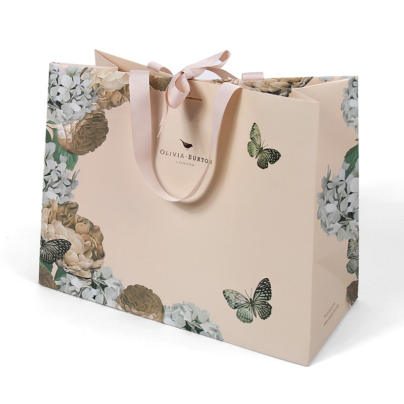 Customized Gift Shopping Paper Packaging Bag with Logo Printing